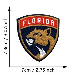 Florida Panthers NHL Patches DIY HOCKEY All Teams Embroidered Fort Lauderdale